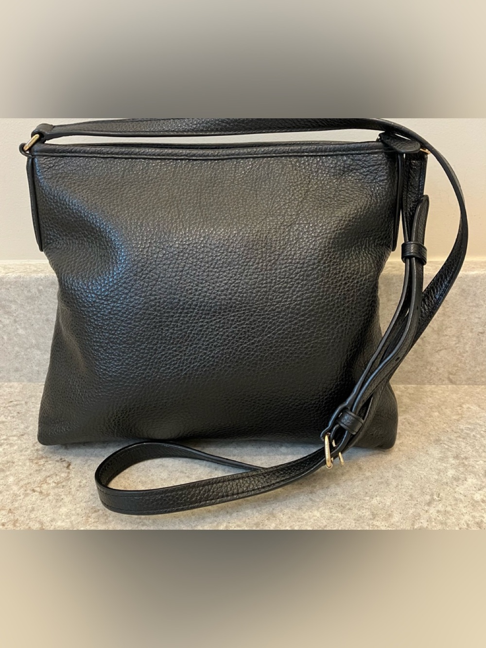 COACH PEBBLED LEATHER CROSSBODY MESSENGER BAG - Picture 3 of 10